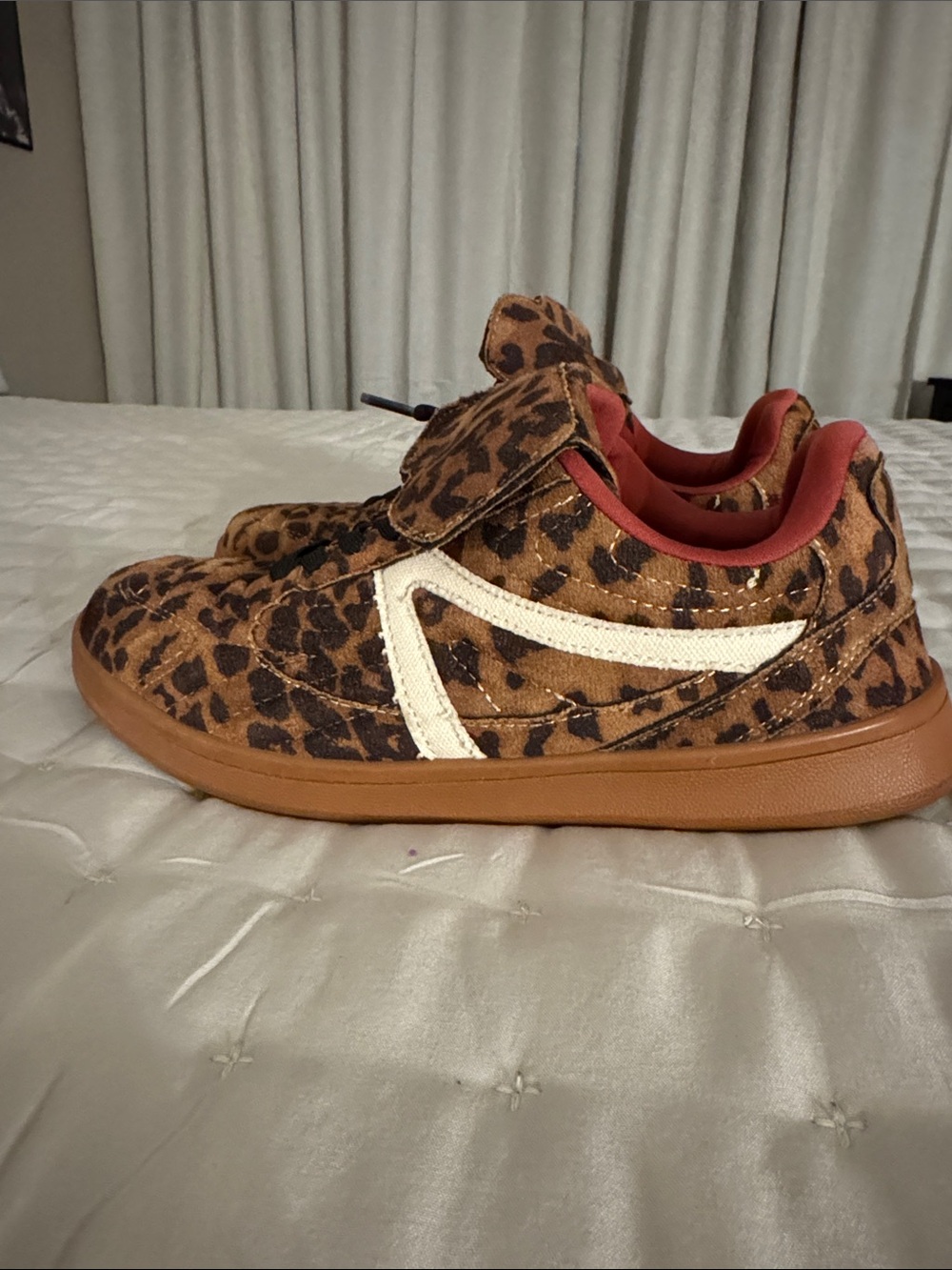 Leopard Print Women's Casual Sneakers - Brown